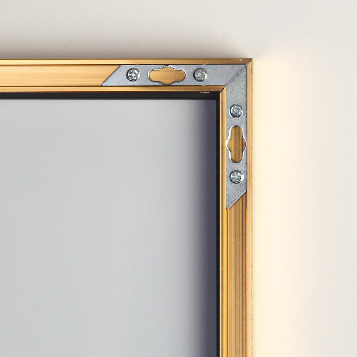 GANZKÖRPERSPIEGEL 80x180 cm, rechteckiger Aluminiumrahmen in Gold, ideal für Schlaf- & Wohnzimmer - Goldfarben, Metall (80/3/180cm) - BRILVERDE