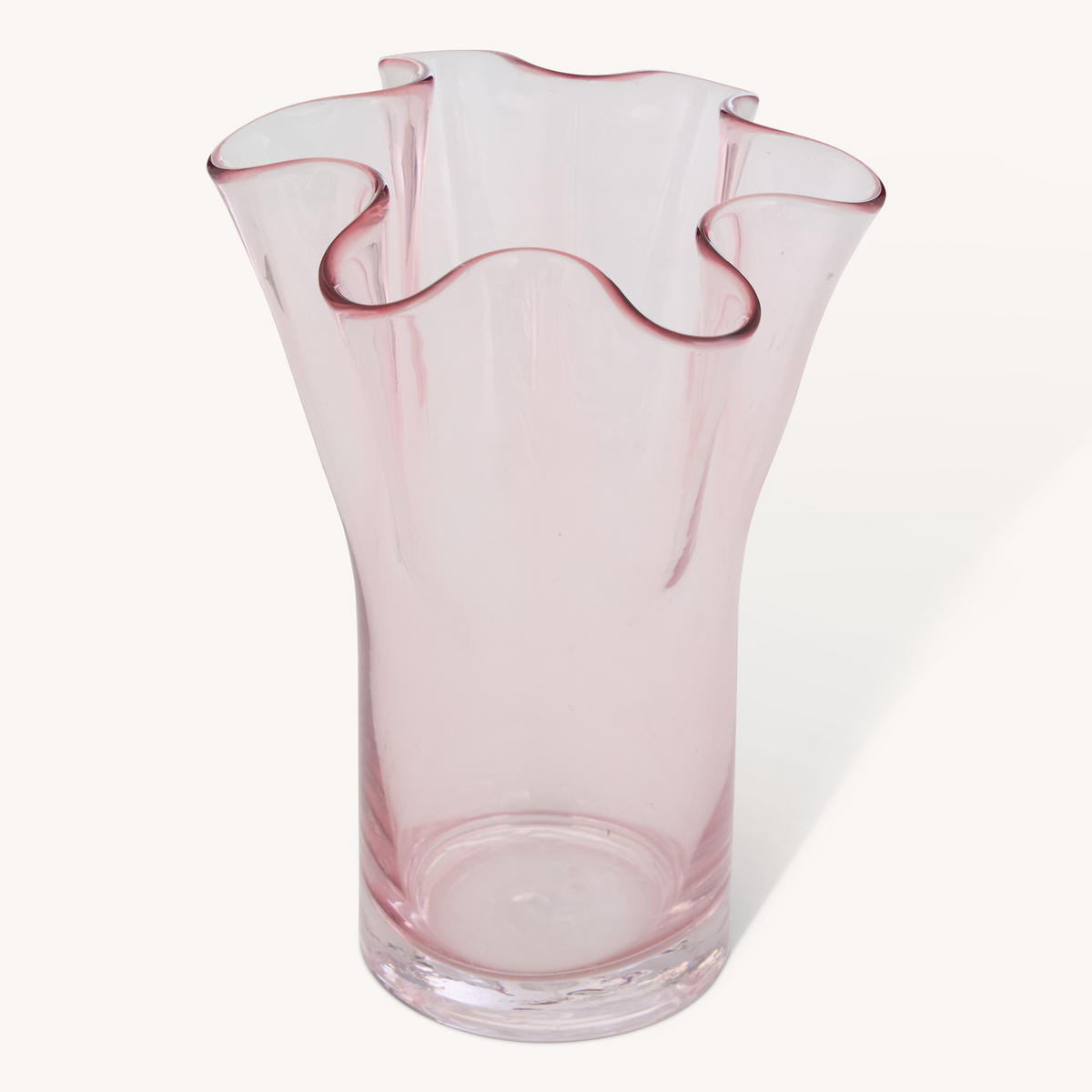 GLASVASE 17/17/23,5 cm - Rosa, Glas (17/23.5cm) - Atmosphera Createur d´interieur