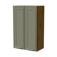 HÄNGESCHRANK Salo W4/60 Eiche Artisan / Reed Green Matt 60 / 32,5 / 96cm - Eiche Artisan/Grün, Holz/Holzwerkstoff (60/96/32.5cm) - Feldmann-Wohnen