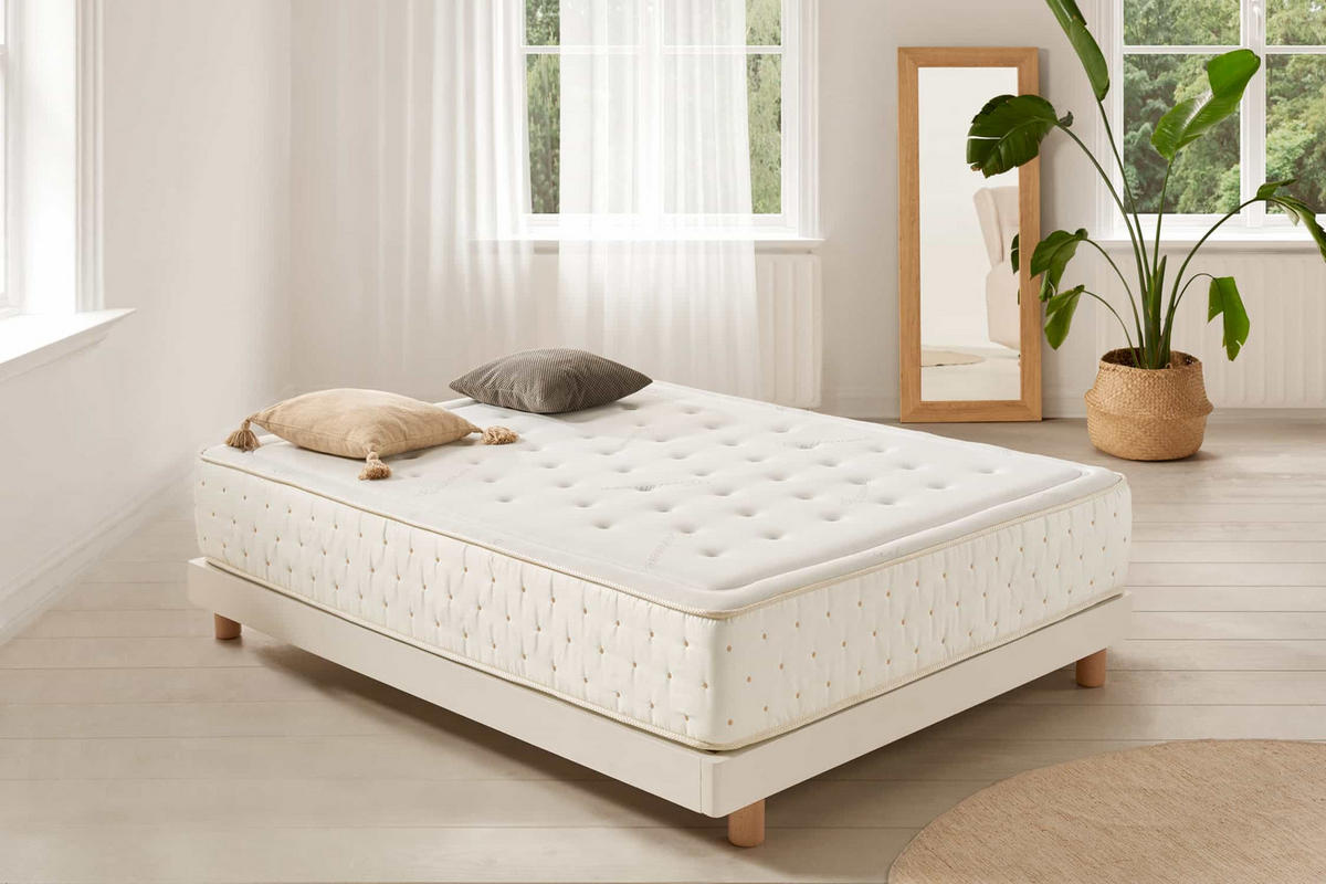 MATRATZE Premium Cashmere 27cm -, 90x190cm - Weiß, Textil (90/190cm) - Moonia