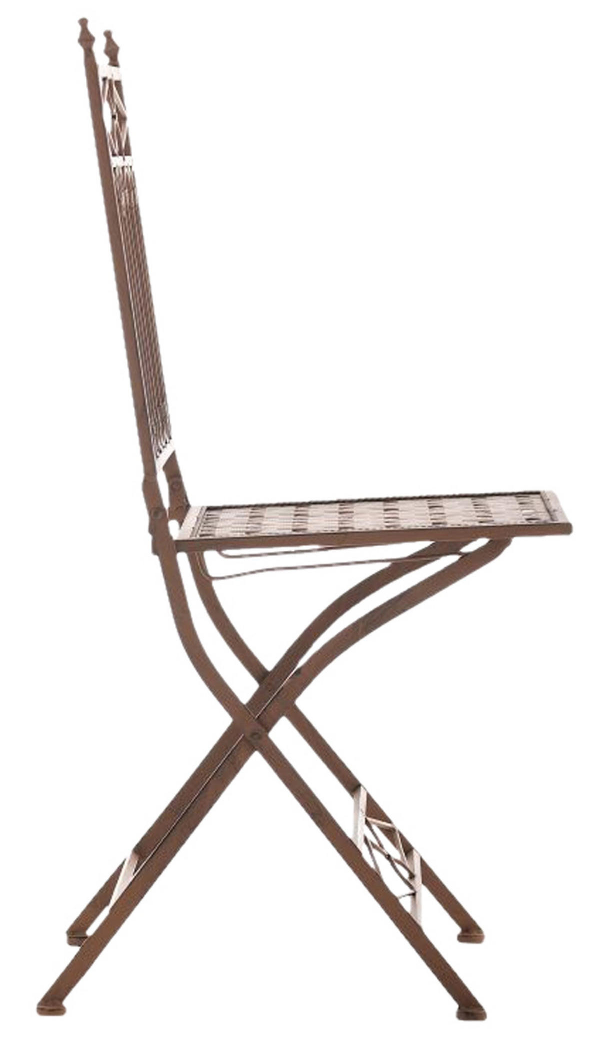 KLAPPSTUHL Asiri - 2er Set - antik braun - Braun, Metall (40/43/95cm) - TPFLiving