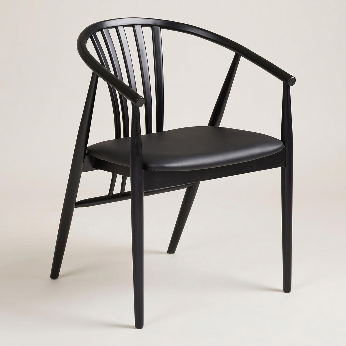 MATSTOL Asti 54 x 57 x 78 cm – svart - Svart, Bokträ/Trä (54/78/57cm) - ebuy24