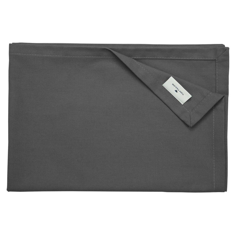 TISCHLÄUFER IN LEINENOPTIK DOVE Blickdicht - Anthrazit, Textil (150/50/0.5cm) - Tom Tailor