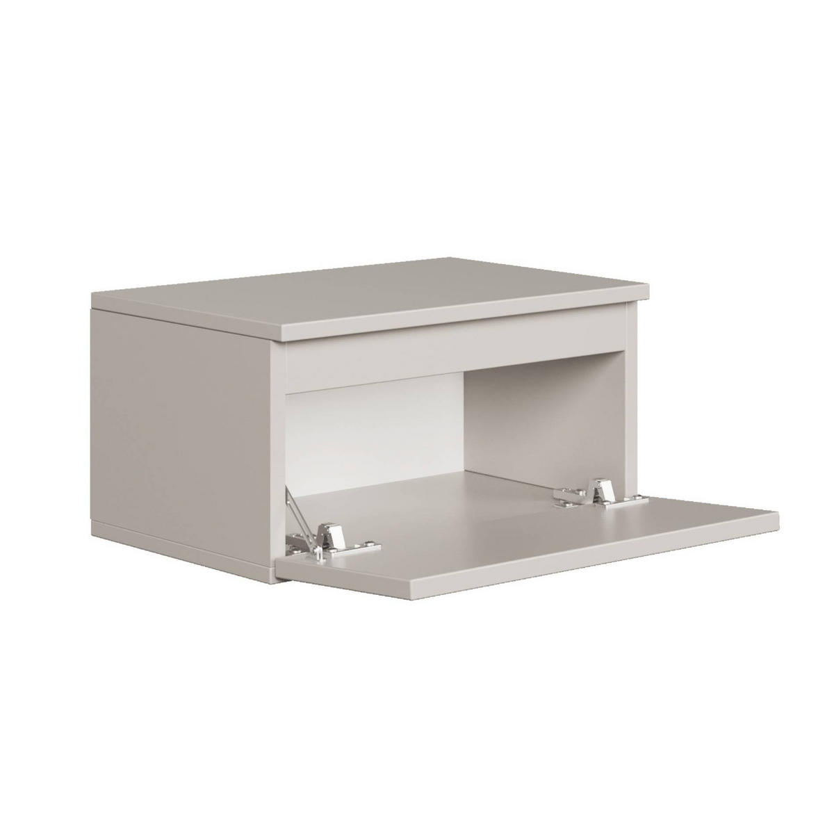 WANDNACHTTISCH Bemmi Greige 49 cm - Kaschmir, Holzwerkstoff (48.4/25.4/31.8cm) - Selsey