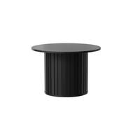 COUCHTISCH rund Schwarz 70x45 cm - Schwarz, Holzwerkstoff (70/70/45cm) - designimpex