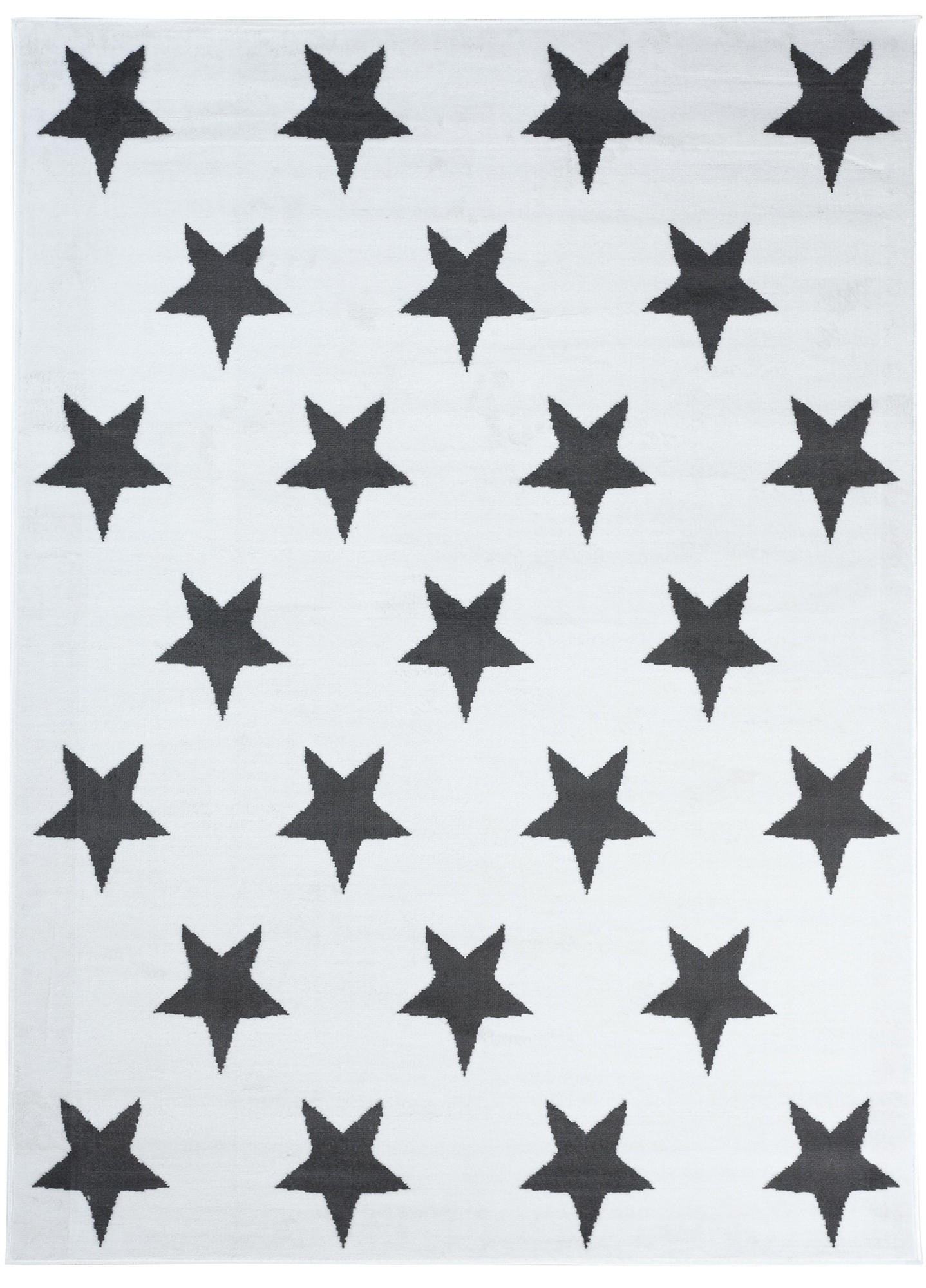 TEPPICH LUXURY Weiß Geometrisch Sterne 200/300 cm - Weiß, Textil (200/300cm) - Tapiso