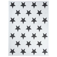 TEPPICH LUXURY Weiß Geometrisch Sterne 200/300 cm - Weiß, Textil (200/300cm) - Tapiso