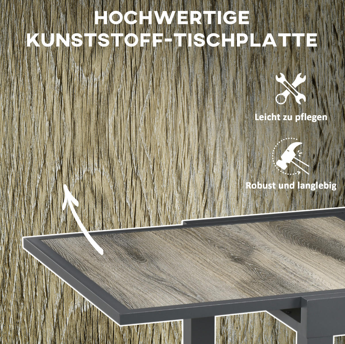 ZAHRADNÍ jídelní stůl 80/160 x 80 x 75 cm béžový z hliníku s výsuvnou deskou - béžová, kov (160/80/75cm) - OKWISH
