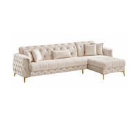 ECKSCHLAFSOFA Sucre Relax Creme - Langer Schenkel Links - Creme, Holzwerkstoff/Kunststoff (310/180cm)