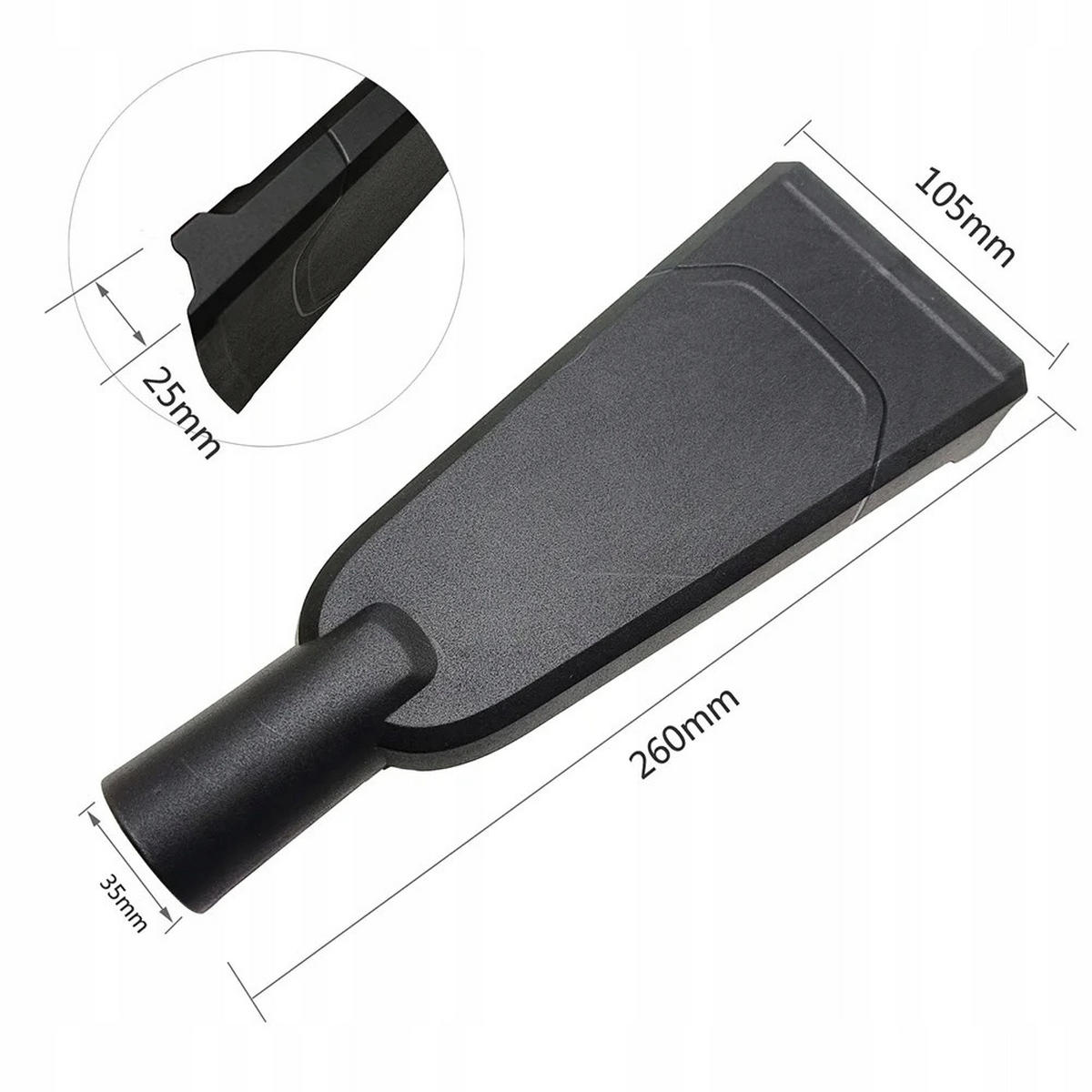 SAUGDÜSE DN 35 Universal, 260 x 105 x 25 mm, Nass/Trocken, kompatibel mit WD 1-6 - Multicolor, Kunststoff/Metall (10/10/10cm)