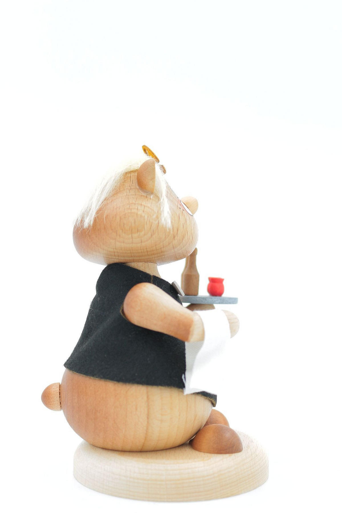 RAUCHFIGUR Hamster Kellnerin 13 cm - Multicolor, Holz (8/13/0.1cm)