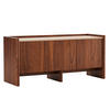 TV-SCHRANK 120 cm, dunkles holz - Braun, Holz (40/55/120cm) - Oviala
