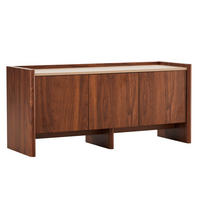 TV-SCHRANK 120 cm, dunkles holz - Braun, Holz (40/55/120cm) - Oviala