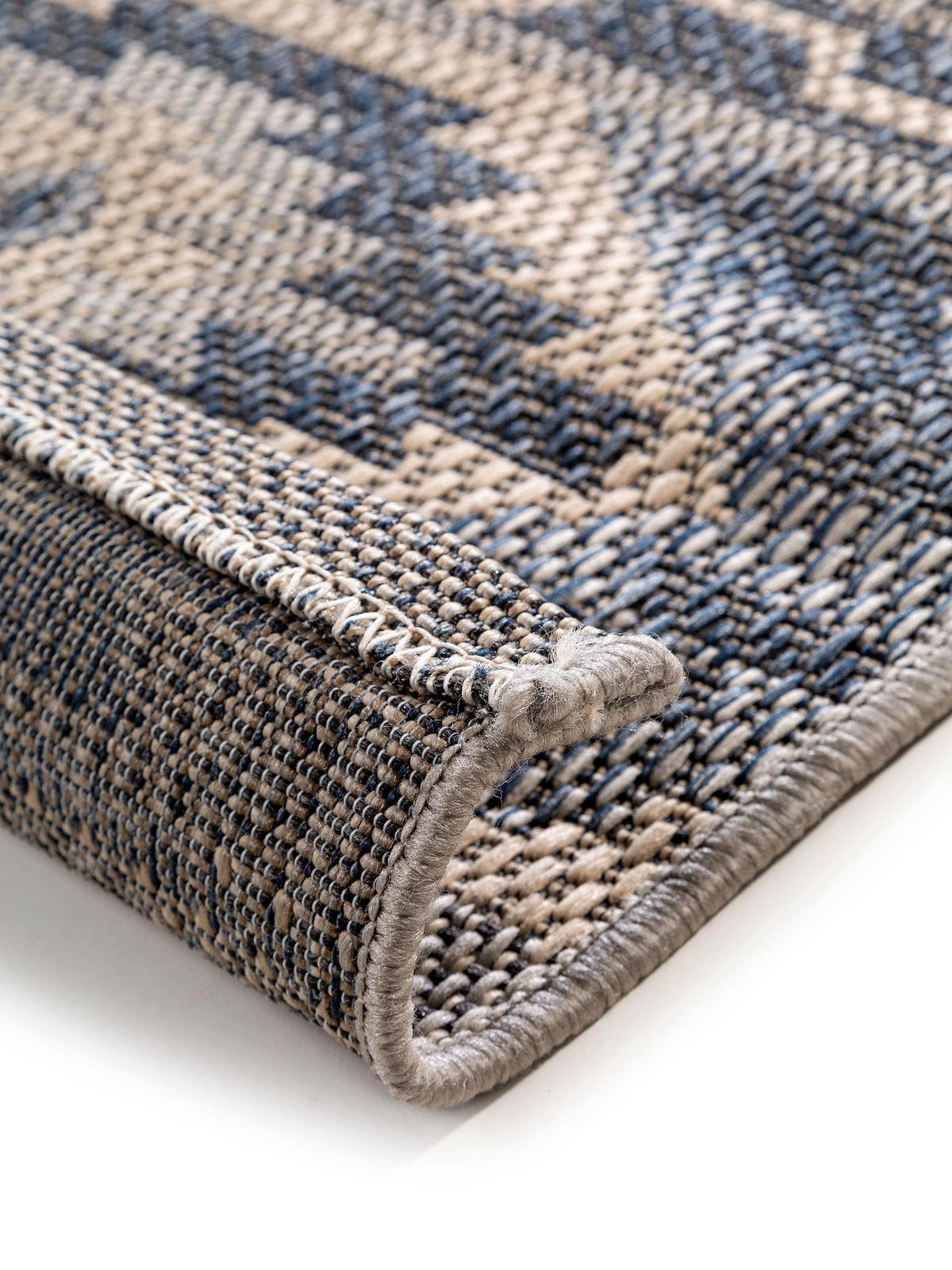 OUTDOORTEPPICH River Blau 100x150 cm - Blau, Textil (100/150cm) - benuta Nest