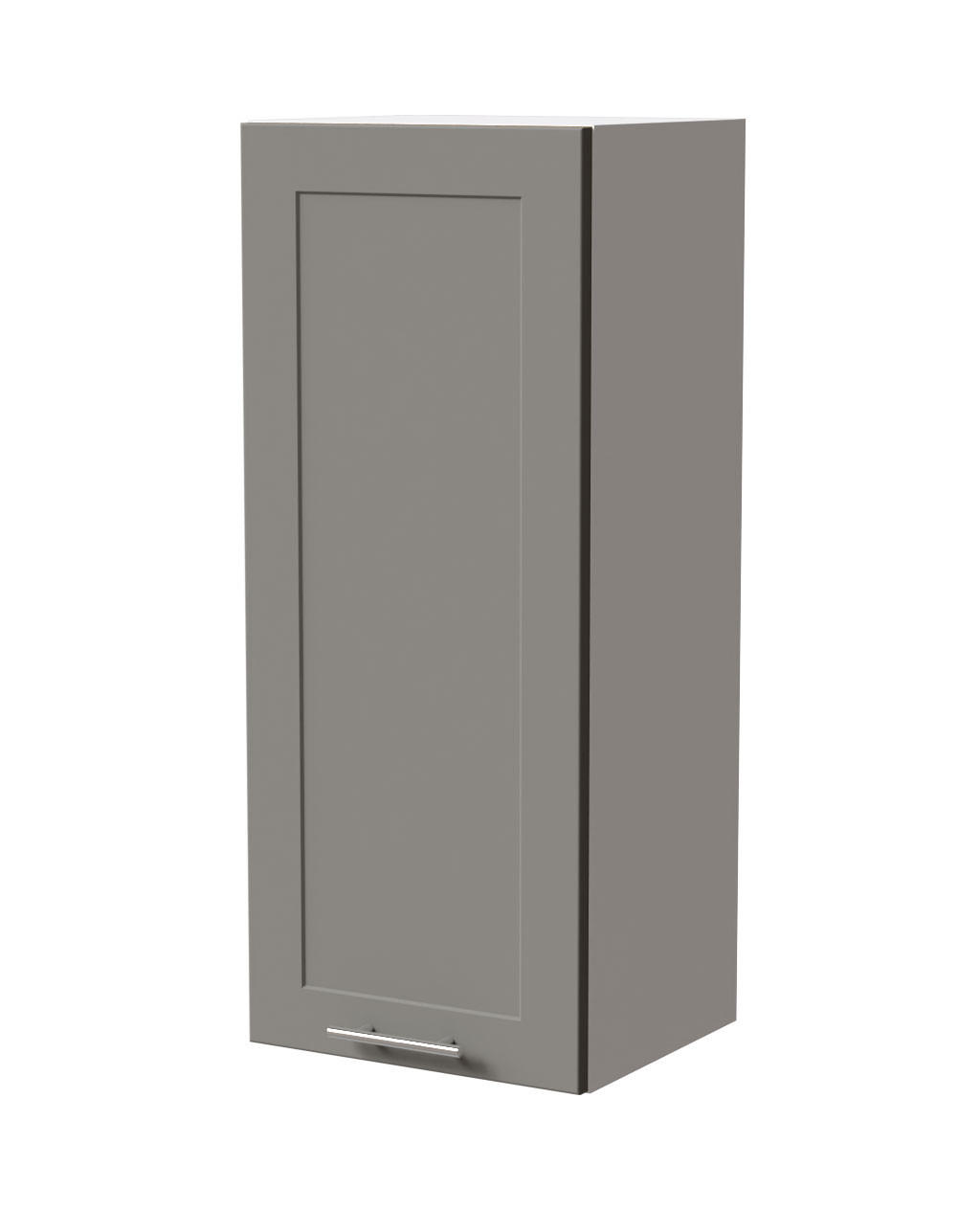 HÄNGESCHRANK Oslo W4/40 Weiß / Dust Grey Matt 40 / 32,5 / 96cm - Weiß/Grau, Holz/Holzwerkstoff (40/96/32.5cm) - Feldmann-Wohnen