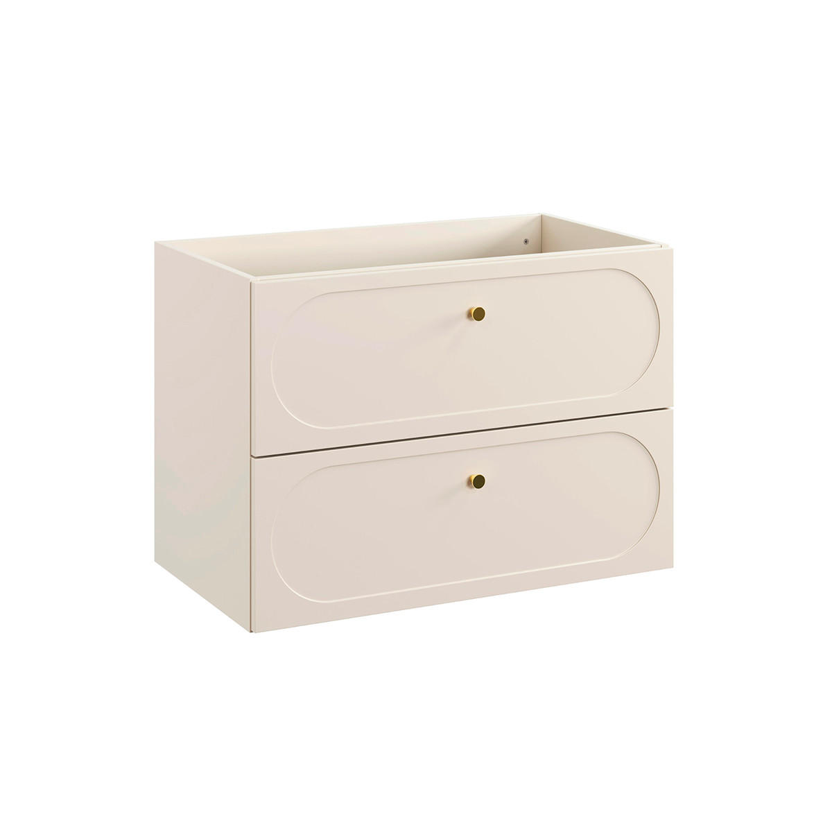 WASCHTISCHUNTERSCHRANK 80.2cm Sanae Sandbeige - Beige, Holzwerkstoff (80.2/57/46cm) - Petits-meubles