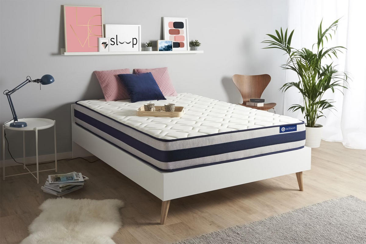 MATRATZE Actimemo ergo Memory-Schaum 130 x 210 cm h3 - Weiß, Textil (130/210cm) - ACTISOM