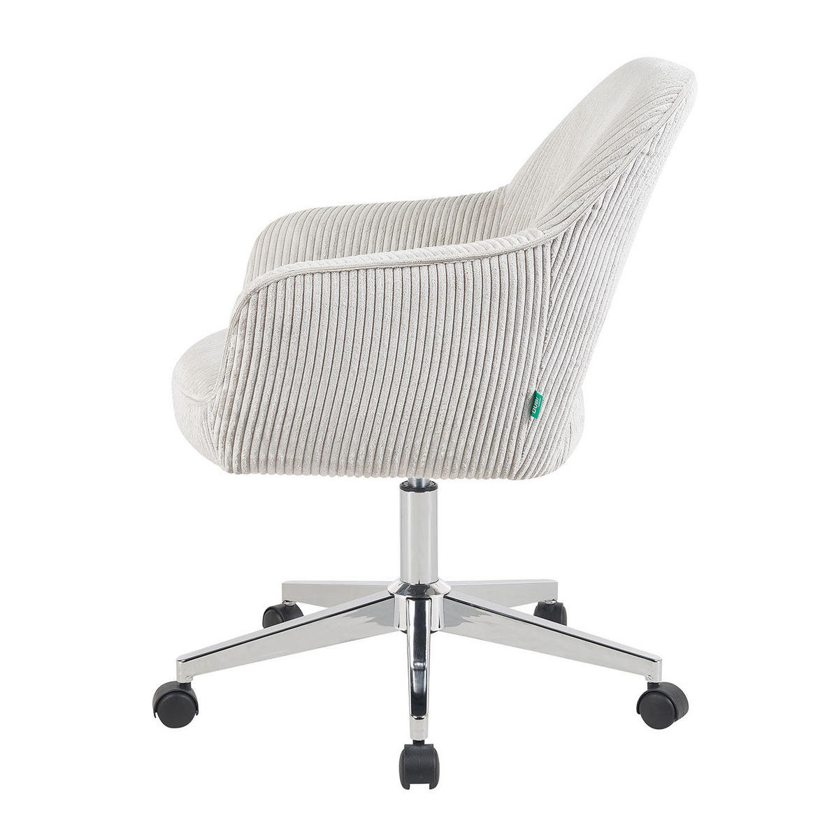 BÜROSTUHL Mika-Faro - Chromfarben/Hellgrau, Textil/Metall (60/84/65cm) - DUBI Möbel
