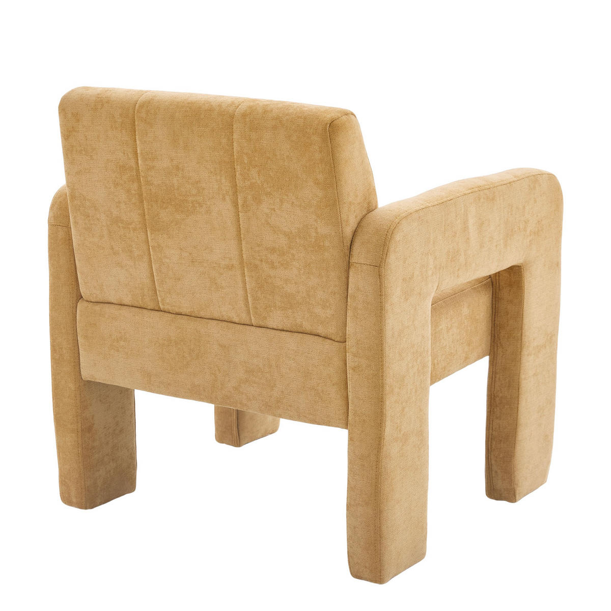 SESSEL Einzelner Sessel,dicke Polsterung,Chenille,Gelb - Gelb, Textil (67.5/74.5/69cm) - LVHOM