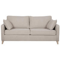 SCHLAFCOUCH Skandinavisch 3-Sitzer Kumingelb Matratze 10cm PAPEL - Beige, Textil (102/77/180cm) - Miliboo