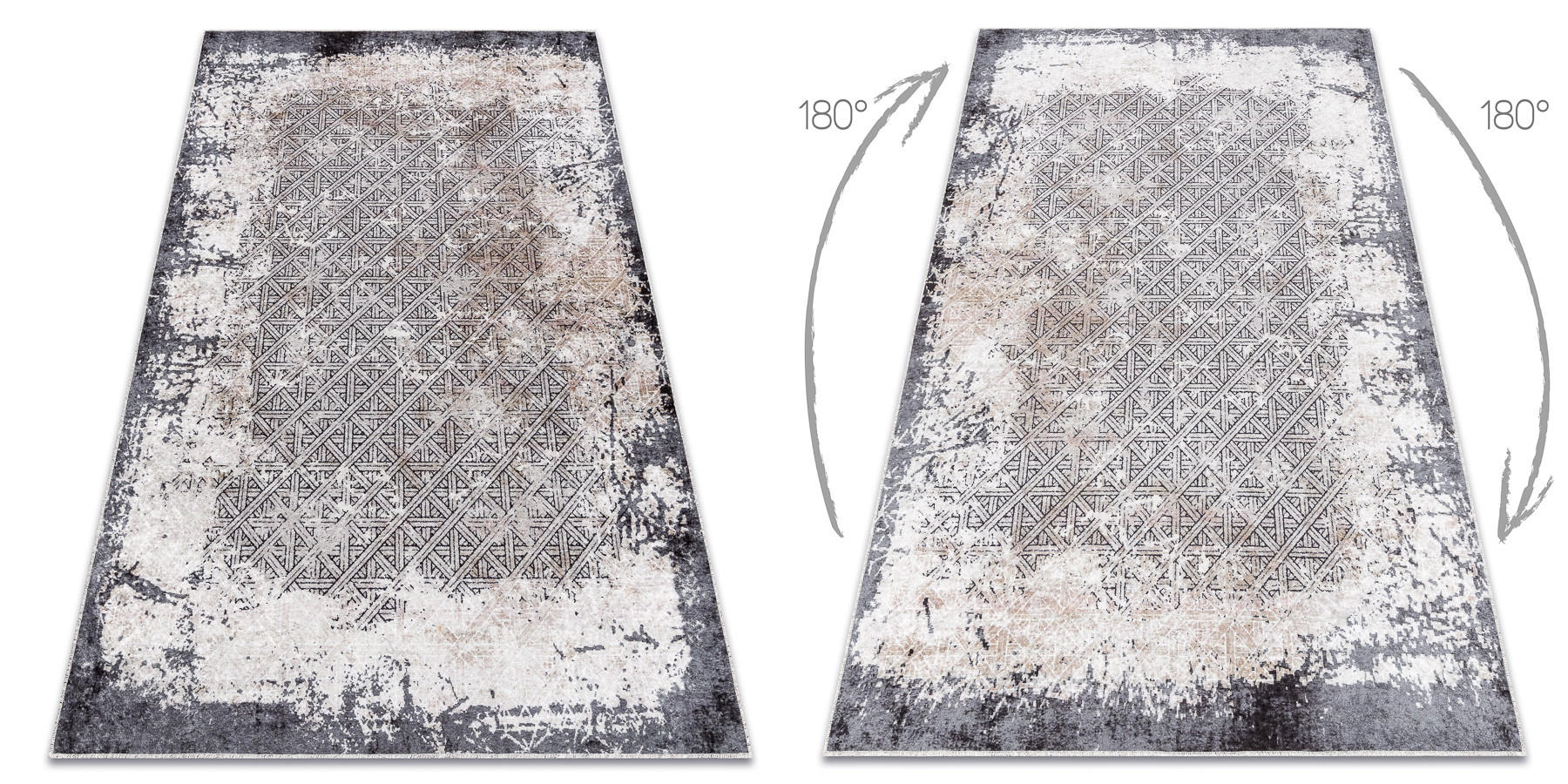 TEPPICH Miro 120/170 cm - Grau, Textil (120/170cm) - rugsX