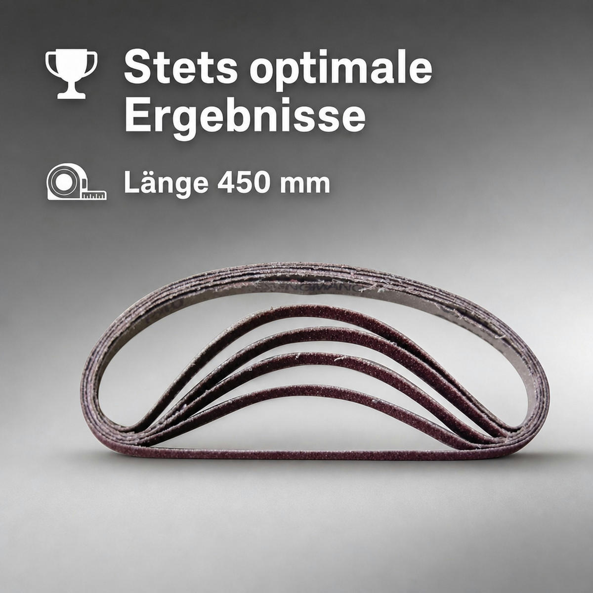SCHLEIFBÄNDER 13 mm breit - Braun, Metall (45/1.3/1cm) - Westfalia