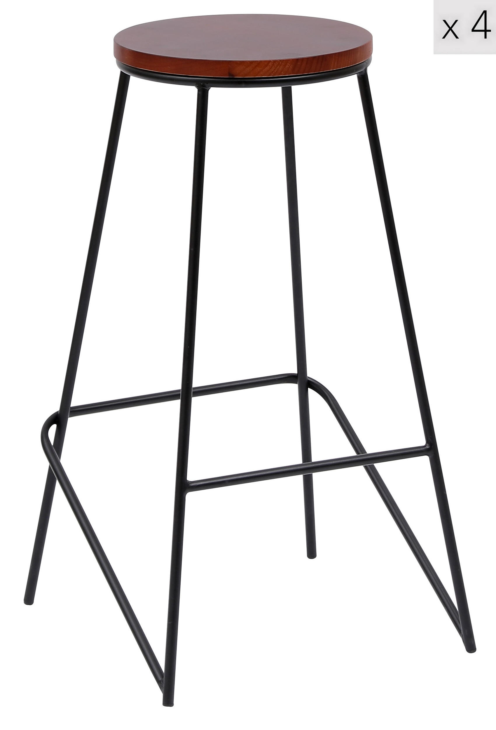Nordlys Barhocker Braun 40x71x40 cm