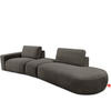 4-SITZER ECKSOFA ZUCCO Boucle rechts, Dunkelbraun - Dunkelbraun, Textil (350/84/105cm) - KONSIMO®
