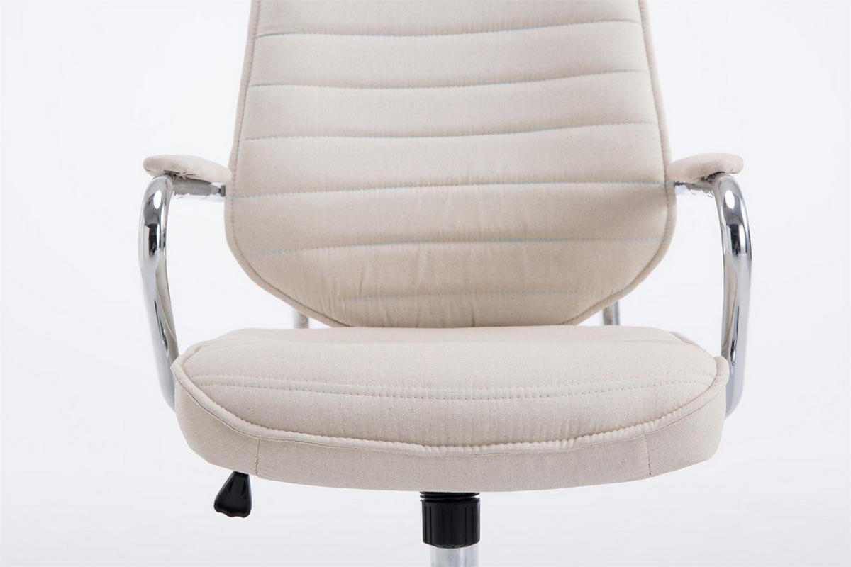 BÜROSTUHL Rocket Stoff Beige - Beige, Textil/Metall (60/128/67cm) - TPFLiving