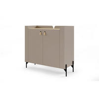 KOMMODE SOVI 07 100 / 95 / 42 cm in Porcini / Eiche Mavelie - Greige/Eichefarben, Holzwerkstoff (100/95/42cm) - Deine Möbel 24