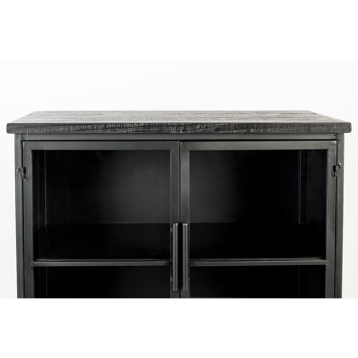 AUFBEWAHRUNGSSCHRANK Ferre Kast auf Rollen Hoch Holz/Metall Schwarz - Schwarz, Holz (35/133/76cm) - Housecraft Living