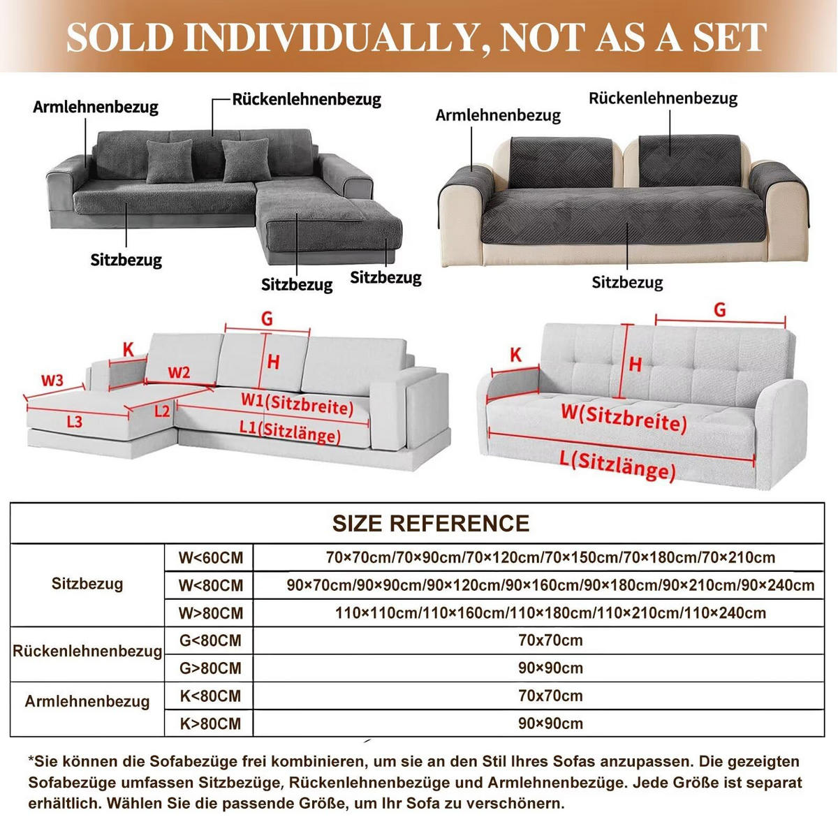 SOFADECKE Neue Universelle rutschfeste Dunkelgrau 1 Stück - Dunkelgrau, Textil (70/70cm) - Kaket