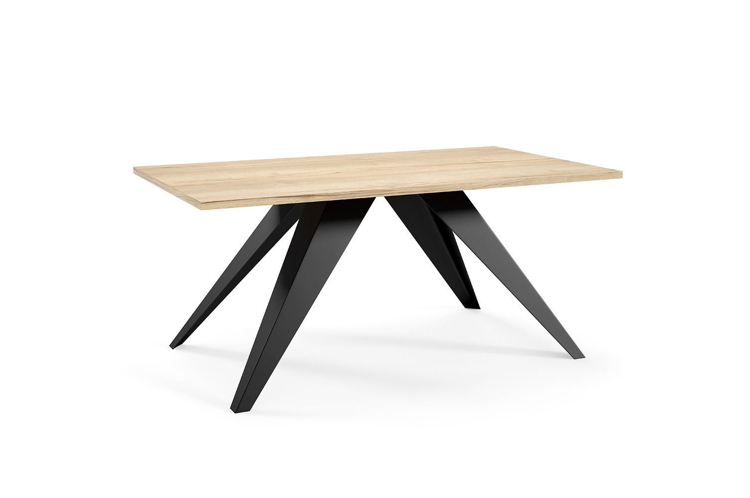 COUCHTISCH Aria Halifax Eiche Natur / Schwarz 120 / 60 / 48cm - Alteiche/Schwarz, Holz/Holzwerkstoff (60/120/48cm) - Feldmann-Wohnen