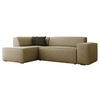 ECKSOFA Lordin, Seite: Links - Beige, Holz/Textil (267/205cm) - MIRJAN24