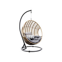 HÄNGESESSEL Nora - Beige, Metall (104/197/69cm) - MIRJAN24