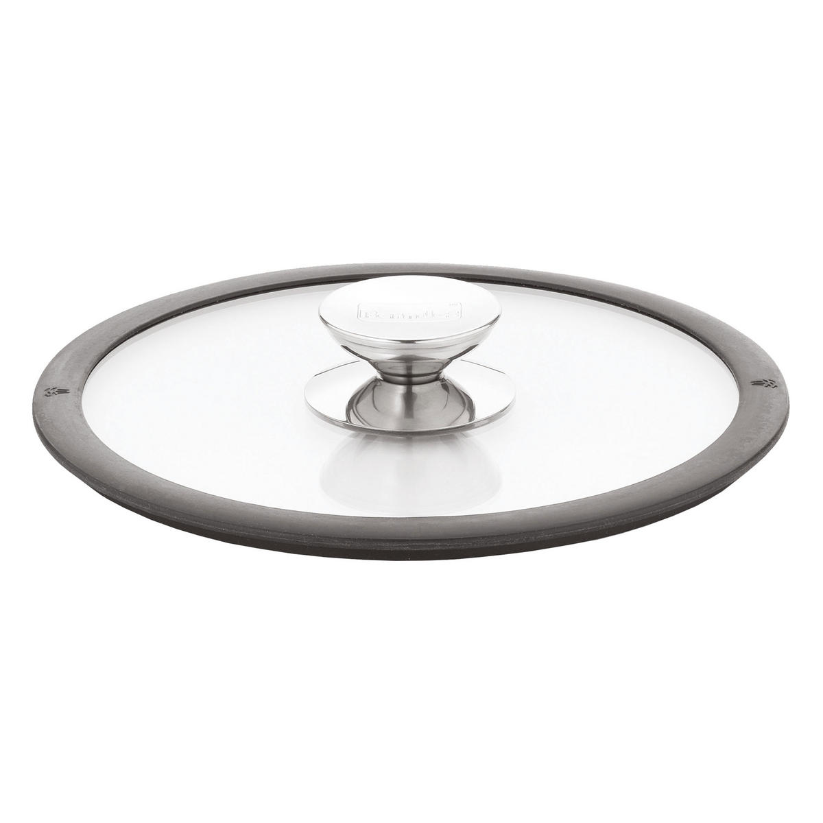 GLASDECKEL mit Silikonring, Transparent / Schwarz, 16 cm - Schwarz, Metall (6.46/6.38/1.42cm) - Berndes