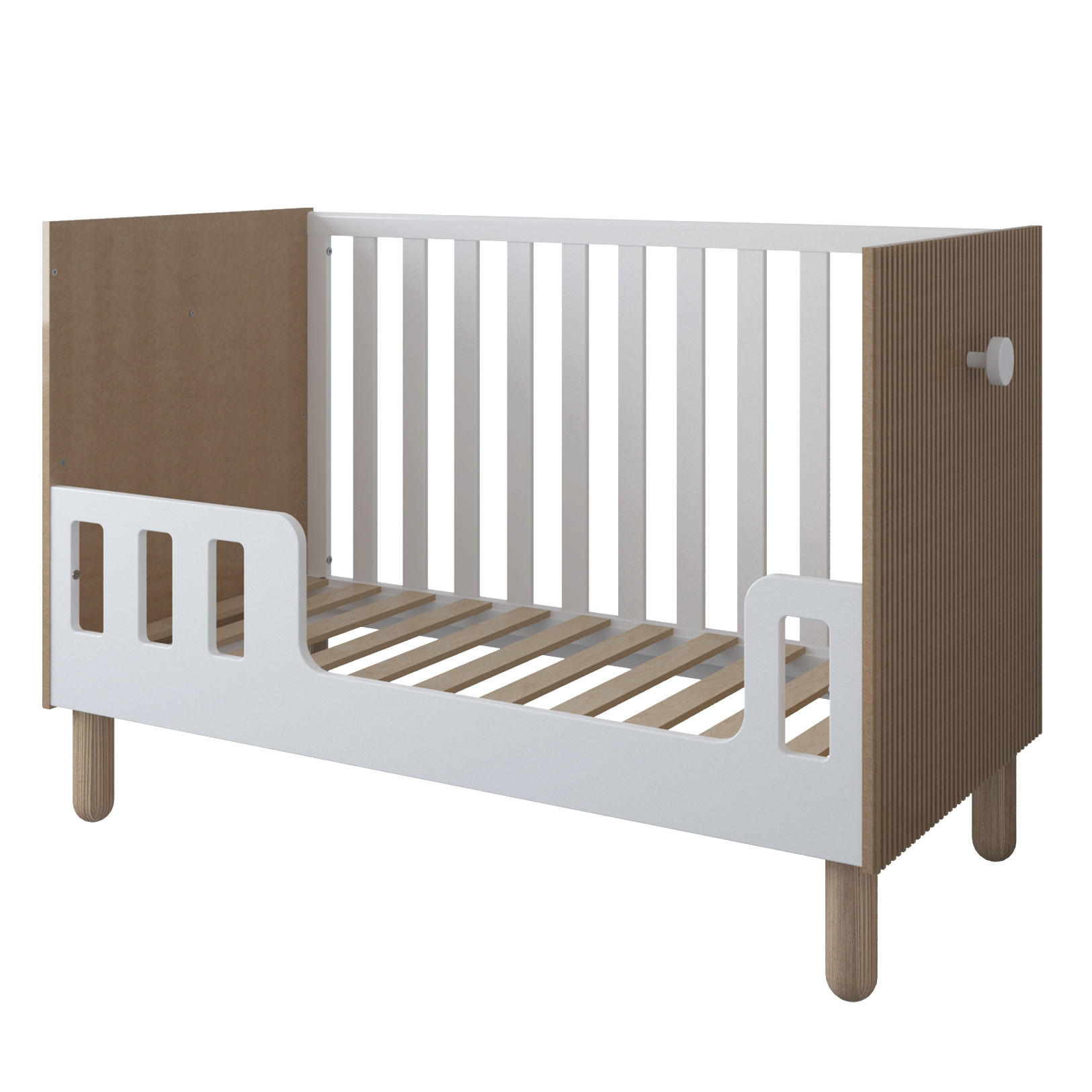 GITTERBETT Bebella - Weiß, Naturmaterialien - kiki design