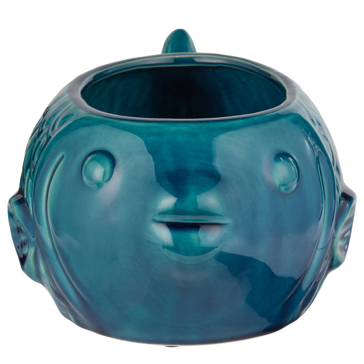 BLUMENTOPF CORAL COAST Fisch - Blau, Keramik (12cm) - Butlers