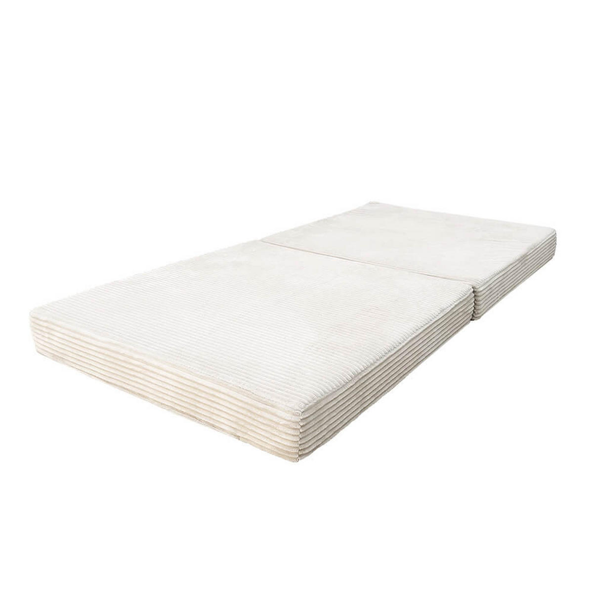 SPIELSOFA LIV - Cord Beige, Kleine Matratze - Beige, Kunststoff/Textil (140/8/70cm) - Home Deluxe