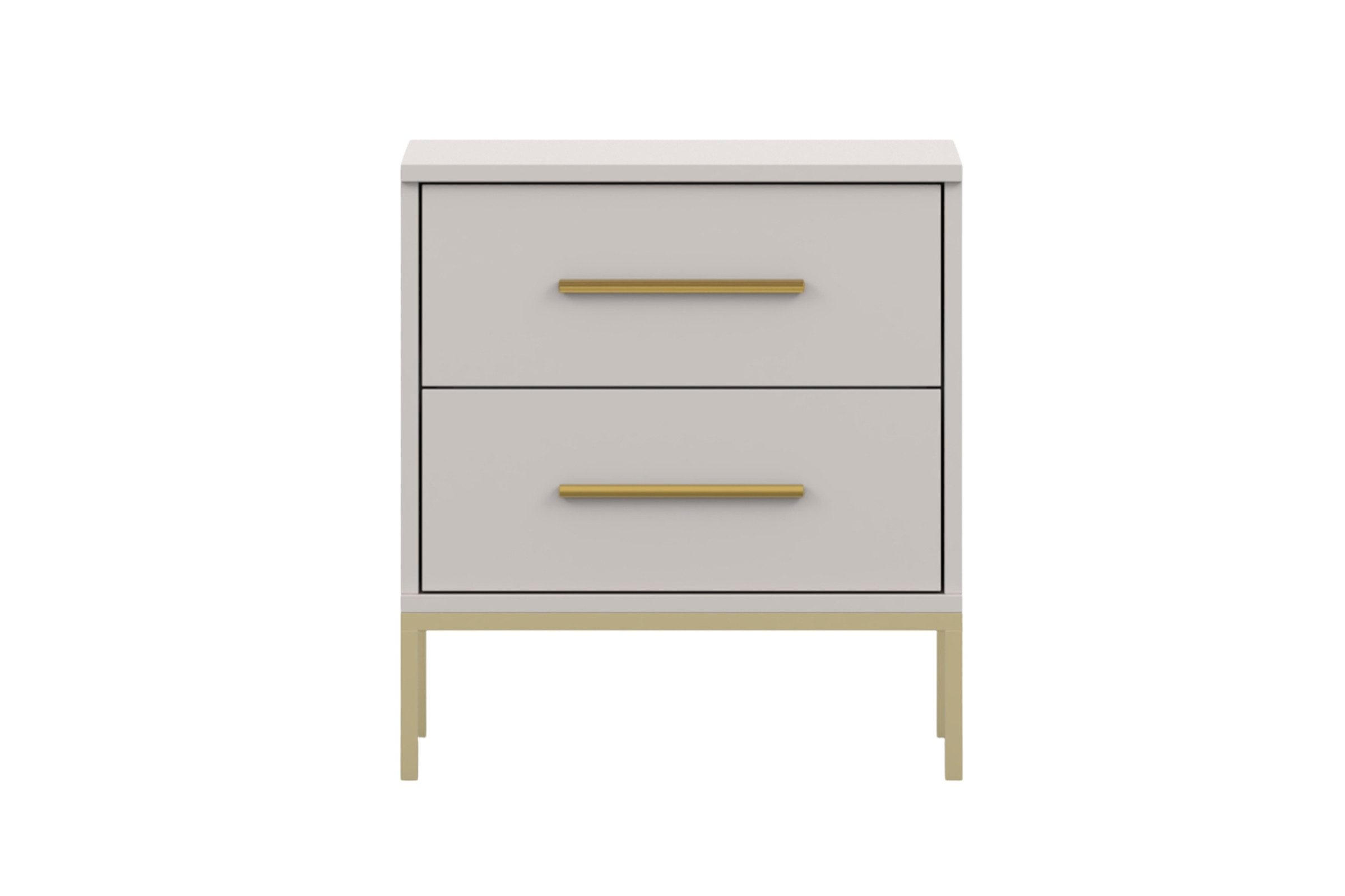 NACHTTISCH MIRELO in Kaschmir - Kaschmir, Holzwerkstoff (50/40/40cm) - Deine Möbel 24