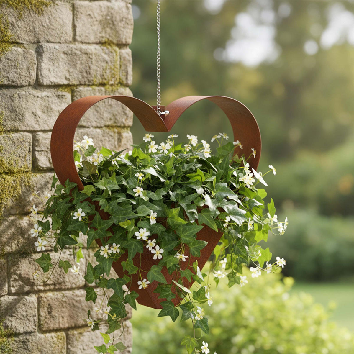 GARTENDEKO - Braun, Metall (27cm) - Relaxdays