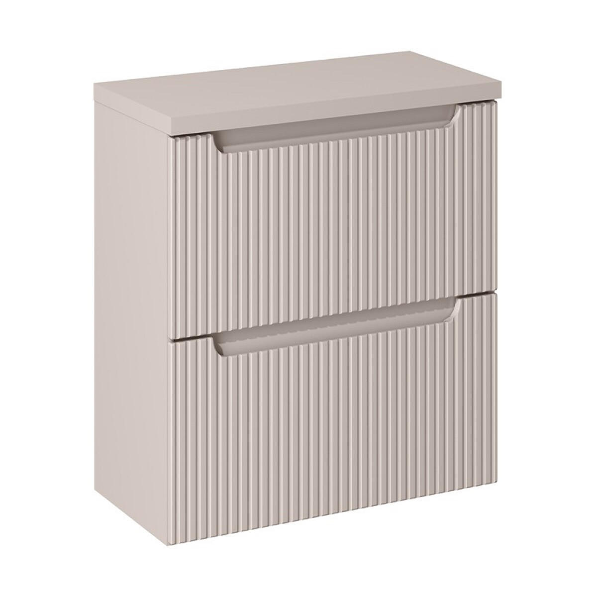 WASCHTISCHUNTERSCHRANK 80 cm 2 Teile Nova Cashmere N BM208 in Kaschmir/Matt - Kaschmir, Holz (80/57/40cm)