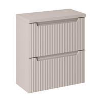 WASCHTISCHUNTERSCHRANK 80 cm 2 Teile Nova Cashmere N BM208 in Kaschmir/Matt - Kaschmir, Holz (80/57/40cm)