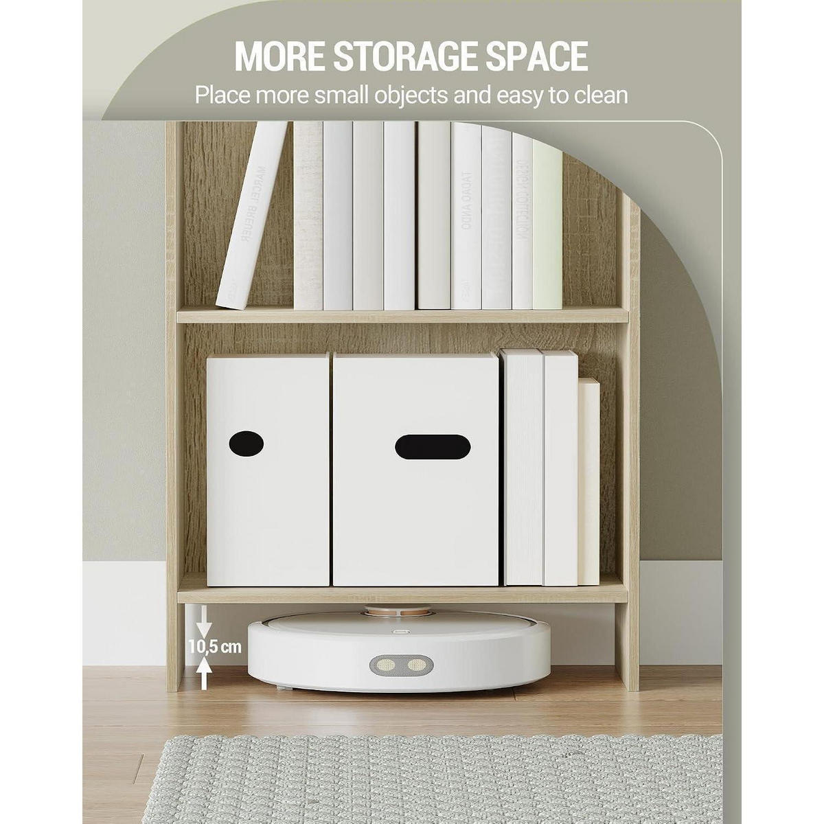 BÜCHERREGAL Standregal 7 Fächer Eichenbeige 24 x 48 x 197,4 cm - Beige, Holzwerkstoff (48/197.4/24cm)