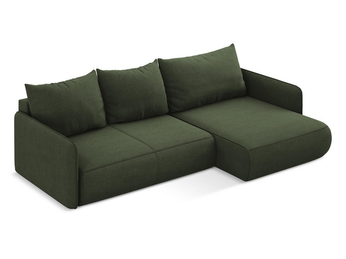 3-SITZER SOFA mit Schlaffunktion Samt Stoff Orange - Terracotta/Schwarz, Textil/Metall (230/86/105cm) - Makamii