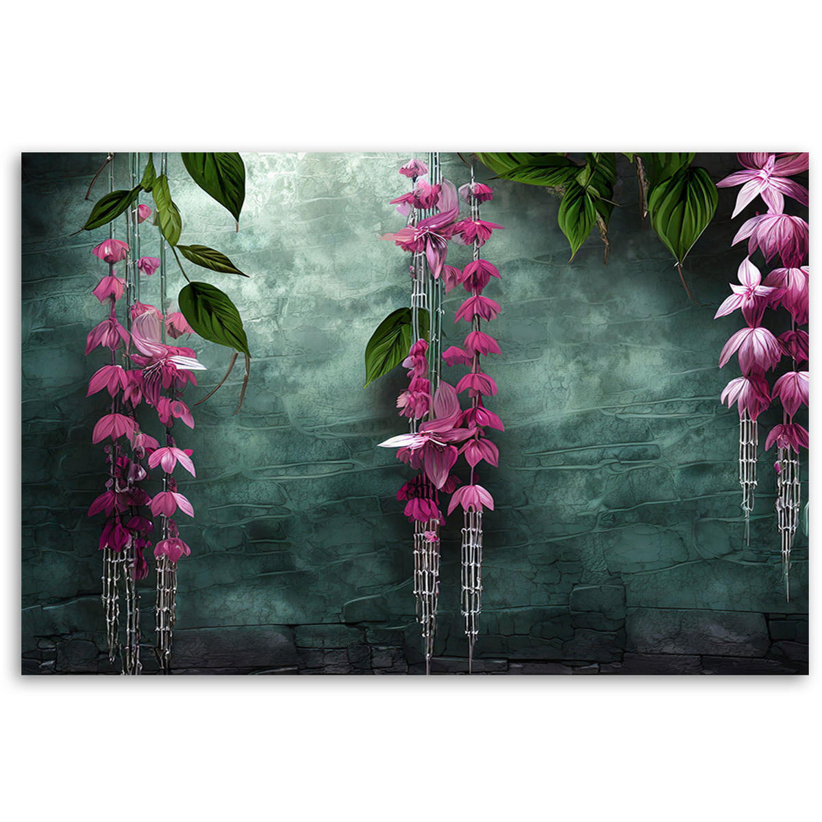 KUNSTDRUCK Grün 100/70 cm - Grün, Textil (100/70cm) - KUNSTLOFT