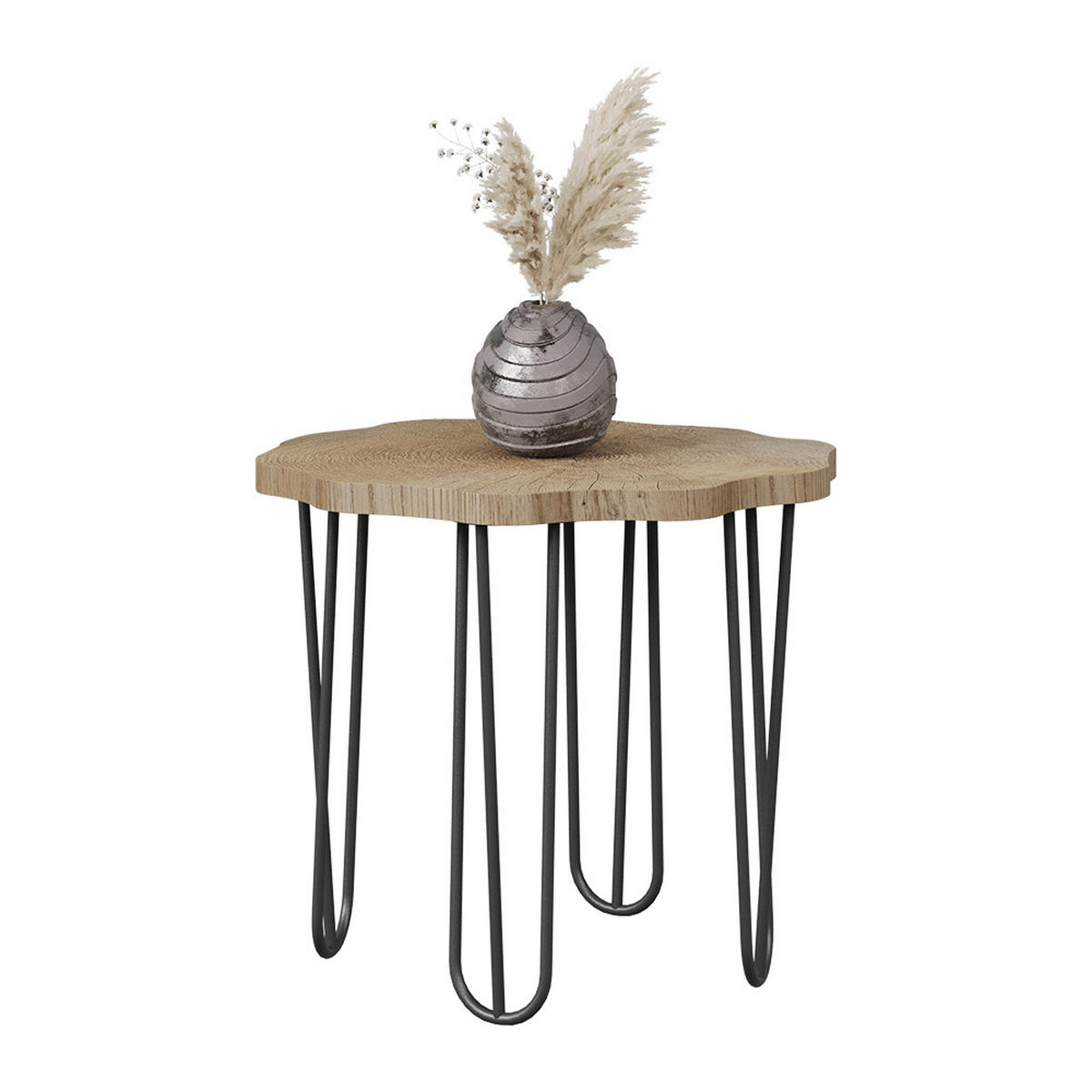 KONFERENČNÍ STŮL Ringo Dub - černá/barva dubu, kompozitní dřevo (50/50/2.5cm) - Vicco