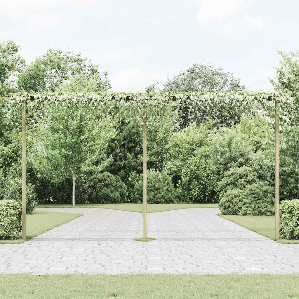 Thumbnail - vidaXL Pergola, Braun, Holz, 410x205x40 cm, Gartenzubehör, Gartendeko
