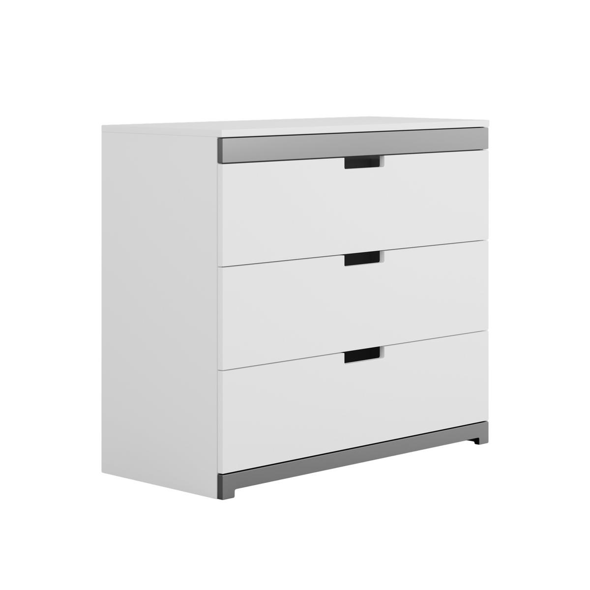 KOMMODE TOMI Weiß 100/90/45 - Weiß, Holzwerkstoff (100/90/45cm) - RAUMHIRSCH FURNITURE