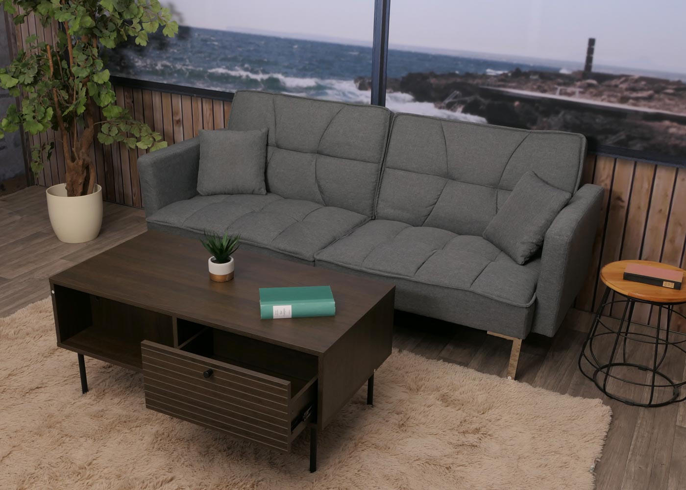 COUCHTISCH eckig Dunkelbraun - Dunkelbraun, Holz (50/100/45cm) - MCW